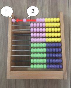 100玉そろばんの使い方 集合数